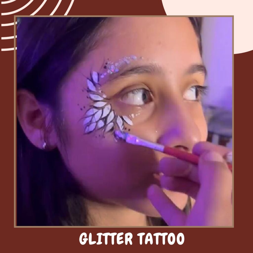 glitter tattoo
