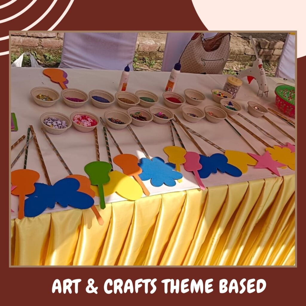art & crafts themed