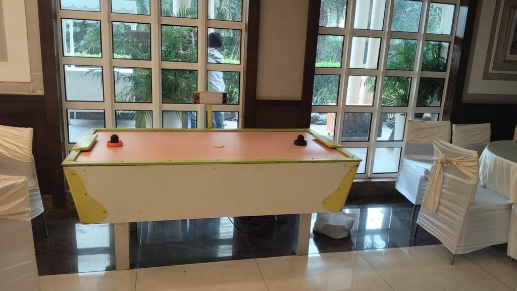Air hockey table on rent