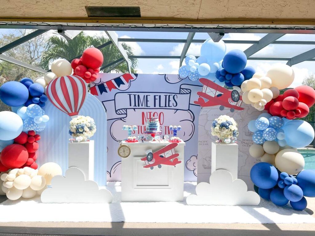 Aeroplane Theme Birthday Party